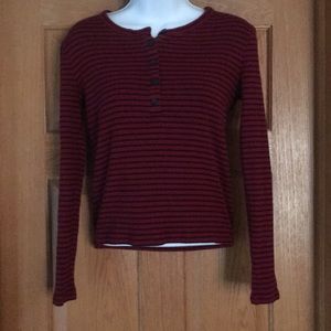 Striped button up shirt